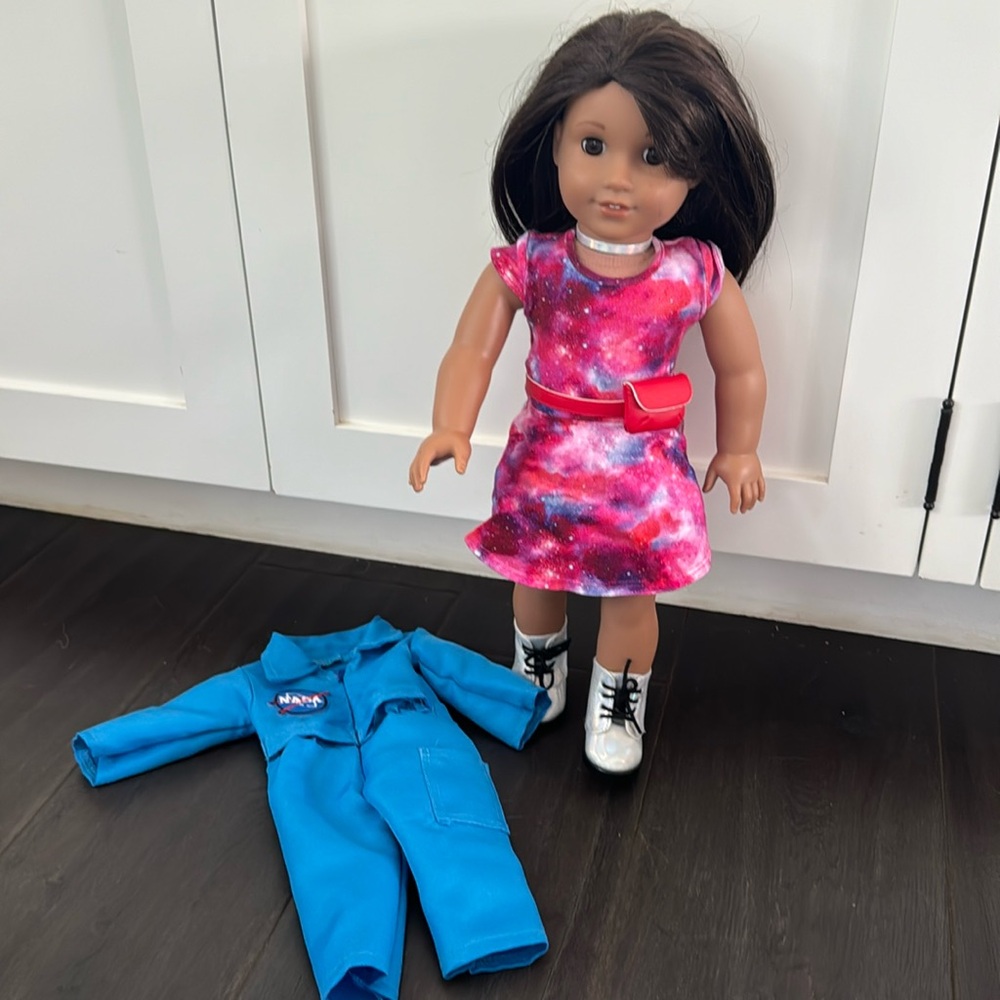 Original 18” American Girl Doll Luciana doll, original outfit with Nasa costume